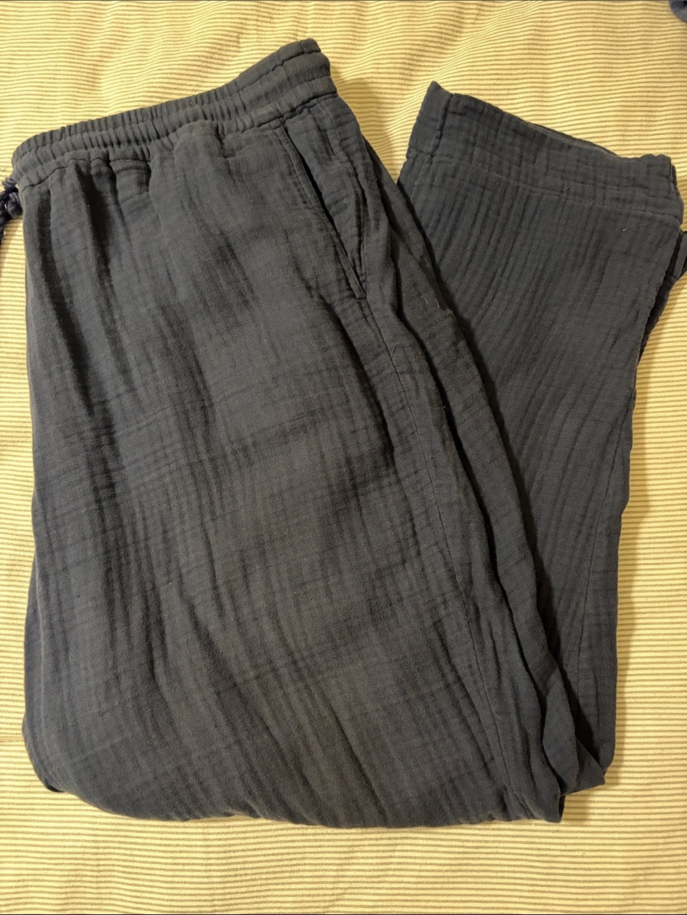 J. Jill Navy Straight-Leg Drawstring Pants - Navy - Size XL Tall - Picture 4 of 8